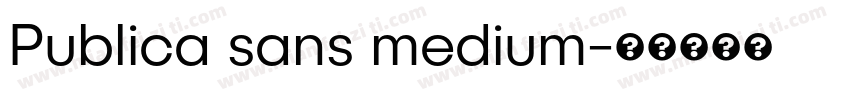 Publica sans medium字体转换